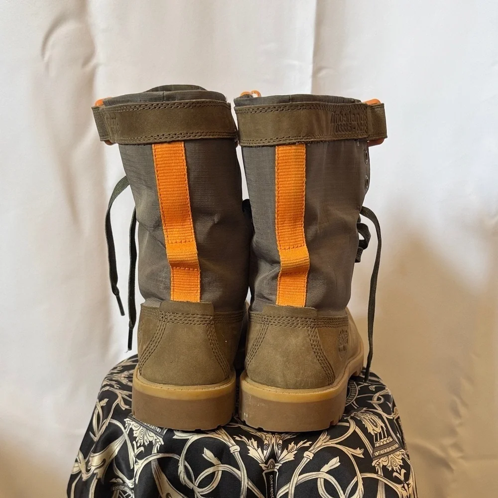 Timberland Camouflage Boots with Green Accents